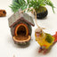 Bird Nest Bird Feeder Outdoor Garden Resin for Birds Backyard Patio Decor