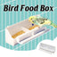 Bird Food Feeder Trough Box Water Bowl Container Cage Accessories Easy Install