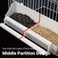 Bird Food Feeder Trough Box Water Bowl Container Cage Accessories Easy Install