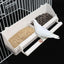 Bird Food Feeder Trough Box Water Bowl Container Cage Accessories Easy Install