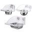 Parrot Stainless Steel Food Bowl Bird Feeder Cage Hanging Dish for Pet Birds - M