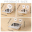 Parrot Stainless Steel Food Bowl Bird Feeder Cage Hanging Dish for Pet Birds - M