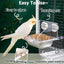 Parrot Stainless Steel Food Bowl Bird Feeder Cage Hanging Dish for Pet Birds - M