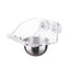 Parrot Stainless Steel Food Bowl Bird Feeder Cage Hanging Dish for Pet Birds - M