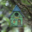 Bird House Resin Nest Outdoor Hanging Shed Feeder for Garden Yard Decorative Use