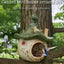 Cartoon Hanging Birdhouse Cozy Nest Resin Garden Outdoor Tree Patio Decor