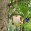 Cartoon Hanging Birdhouse Cozy Nest Resin Garden Outdoor Tree Patio Decor