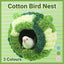Hanging Warm Cotton Nest Hammock Cozy Bed for Parrots and Other Bird Species - Blue