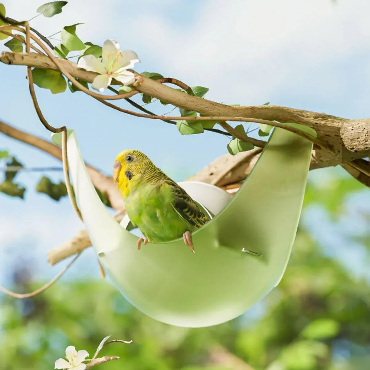 Birdhouse Summer Tiny House Hammock for Birds Outdoor Nesting Shelter for Pets