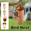 Wooden Bird Nest Cage Hummingbird Feeder House Hanging Home Garden Decorations - 1