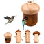 Wooden Bird Nest Cage Hummingbird Feeder House Hanging Home Garden Decorations - 3