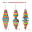 Multi Layer Parrot Beak Grinding Chew Toy For Small Medium Parrots Bird Supplies