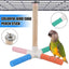 Parrot Toy Bird Stand Colorful Umbrella Perch Claw Grinding Stick 4 Colours
