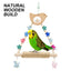 Colorful Parrot Swing Bird Perch Stand Stick Play Toy For Small Medium Parrots