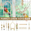 Bird Chew Toys Wooden Color 9-Piece Set Swing Hanging Bridge for Parrots AUS