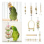 Bird Chew Toys Wooden Color 9-Piece Set Swing Hanging Bridge for Parrots AUS