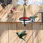 Metal Hummingbird Feeder Simple Design Durable Outdoor Garden Bird Water Feeder