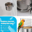 2X 4/5/6Cm Parrot Pet Stainless Steel Food Water Bowl Bird Feeder Crate Cage - 5CM*2PCS