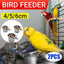 2X 4/5/6Cm Parrot Pet Stainless Steel Food Water Bowl Bird Feeder Crate Cage - 5CM*2PCS