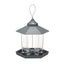 Garden Hanging Wild Bird Feeder Birds Gazebo Shape Container Waterproof Outdoor - Green