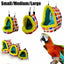 Bird Parrot Hammock Pet Sleep Cotton Nest Hang Cave Cage Plush Hut Tent Bed Warm - M
