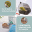 Parrot Bath Box Grey Bird Cage Accessory Bathroom Bird Bathtub for Small Birds