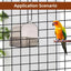 Parrot Bath Box Grey Bird Cage Accessory Bathroom Bird Bathtub for Small Birds