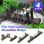 Resin Bridge Aquarium Decoration Fish Tank Accessories Shrimp Tortoise Climbing - Suspension Bridge-M