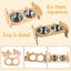 Pet Bowl Anti Tip Double Bowl Pet Food Water Bowl For Home Daily Use Easy Clean