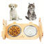 Pet Bowl Anti Tip Double Bowl Pet Food Water Bowl For Home Daily Use Easy Clean
