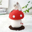 Red Mushroom Cat Climbing Frame Vertical Scratching Post Board Pet Furniture