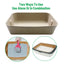 10pcs Disposable Litter Box Pulp Degradable Pet Tray Travel Portable Eco Use
