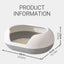 Large Semi Closed Cat Litter Box Covered Litter Pan for Cats Easy Clean Design - Green