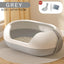 Large Semi Closed Cat Litter Box Covered Litter Pan for Cats Easy Clean Design - Green