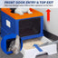 Folding Enclosed Cat Litter Box Foldable Drawer Toilet Anti-Splash Pet Supplies - Purple