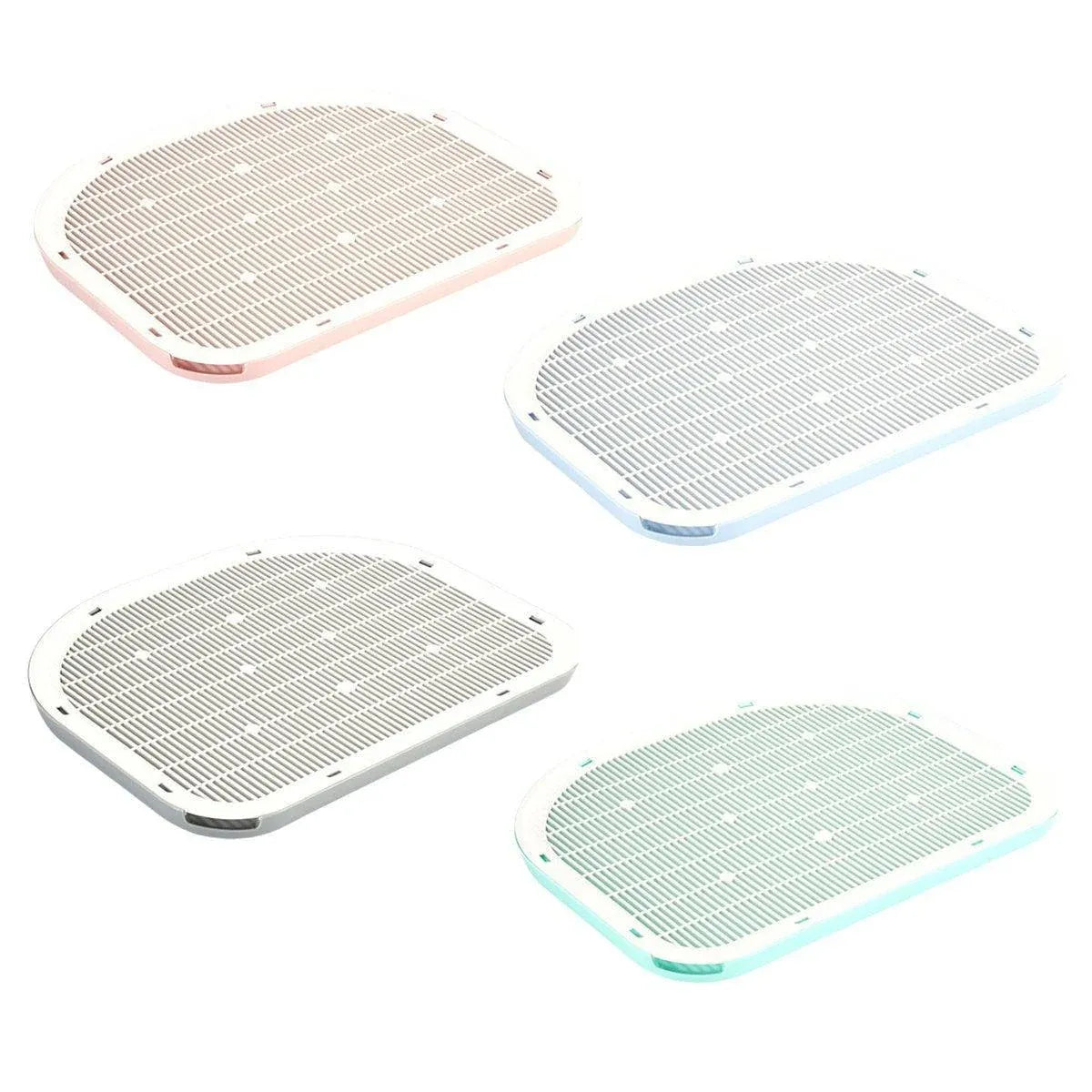 Anti Spill Cat Litter Mat Double Layer Pet Toilet Mat for Litter Box - Green