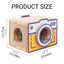 Cat Scratcher Bed Retro Camera Design Corrugated Cardboard Cat Nest Pet House