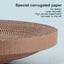 Cat Scratcher Turntable Toy Large Round Corrugated Board Nest Scratch Resistant - Pink
