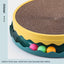 Cat Scratcher Turntable Toy Large Round Corrugated Board Nest Scratch Resistant - Pink