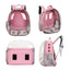 Pet Outdoor Carrier Backpack Cat Dog Puppy Travel Space Capsule Shoulder Bag - Black