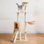 Cat Tree Scratching Post Gym House Condo Scratcher Furniture Tower - Grey-Black