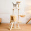 Cat Tree Scratching Post Gym House Condo Scratcher Furniture Tower - Grey-Black