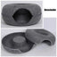 Felt Cat Tunnel Bed Round Donut Cave Nest for Kittens and Small Pets 60x30cm - Dark Grey