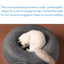 Felt Cat Tunnel Bed Round Donut Cave Nest for Kittens and Small Pets 60x30cm - Light Grey