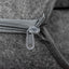 Felt Cat Tunnel Bed Donut Cave Nest for Kittens and Small Pets 50x30cm - Light Grey