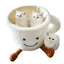 Cat Bed Coffee Cup Shape Cartoon Pet Bed Soft Nest Small Pets Sleeping Indoor