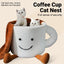 Cat Bed Coffee Cup Shape Cartoon Pet Bed Soft Nest Small Pets Sleeping Indoor