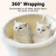 Cat Bed Coffee Cup Shape Cartoon Pet Bed Soft Nest Small Pets Sleeping Indoor