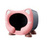Semi Closed Cat Nest Soft Cozy Pet Bed for Cats Small Animals Indoor Sleeping - Blue