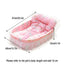 Cat Kennel Universal Cat Sleeping Nest Princess Style Lace Pet Special Kitten Cyber Red Mat - Blue